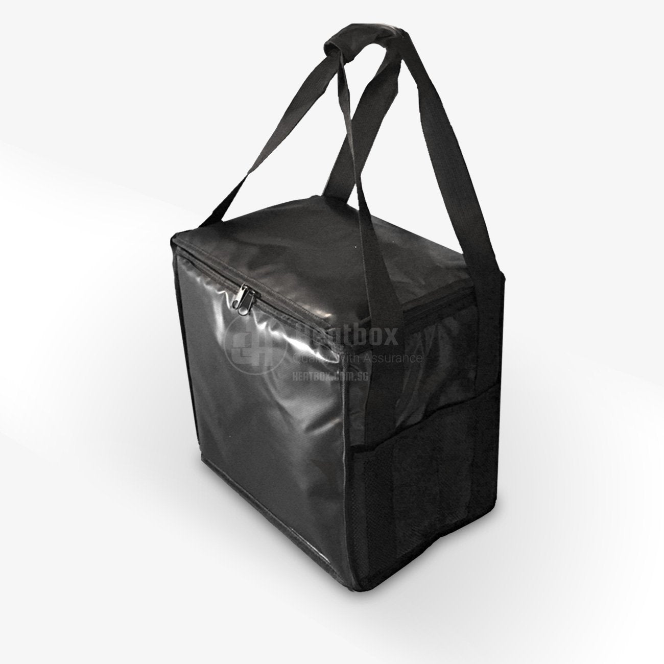 Black food delivery bag 23.2L for hot/warm/cold food item, parcel bag . Business quality